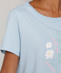 Camisola-Feminina-Flores-Manga-Curta-Azul-Claro-9972750-Azul_Claro_4
