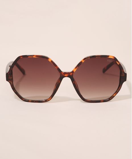 Oculos-de-Sol-Feminino-Geometrico-Yessica-Tartaruga-9986100-Tartaruga_1