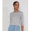 Sueter-de-Trico-Feminino-Basico-com-Perolas-Decote-Redondo-Cinza-Mescla-9804202-Cinza_Mescla_1