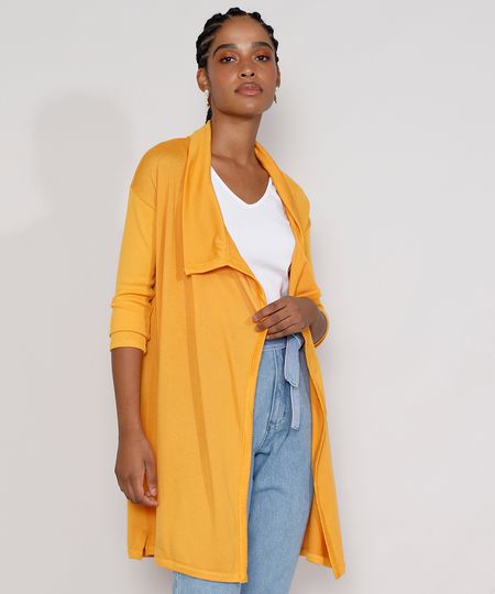 Capa-de-Trico-Feminina-Longa-com-Manga-Canelada-Mostarda-9834775-Mostarda_1 Capa-de-Trico-Feminina-Longa-com-Manga-Canelada-Mostarda-9834775-Mostarda_1