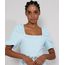 Blusa-de-Jacquard-Feminina-Estampada-Xadrez-Vichy-Manga-Bufante-Decote-Reto-Azul-Claro-9980306-Azul_Claro_1