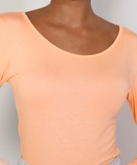 Blusa-Feminina-Basica-Manga-Longa-Decote-Redondo-Laranja-Claro-8578638-Laranja_Claro_4