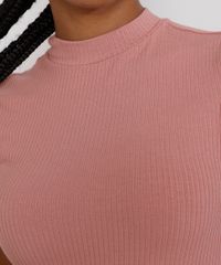 Blusa-Feminina-Canelada-com-Frufru-Manga-Curta-Gola-Alta-Rose-9943282-Rose_4