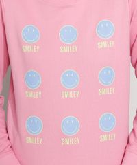 Blusa-de-Moletom-Feminina-Smiley-Decote-Redondo-Rosa-9976564-Rosa_2