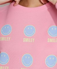 Blusa-de-Moletom-Feminina-Smiley-Decote-Redondo-Rosa-9976564-Rosa_5