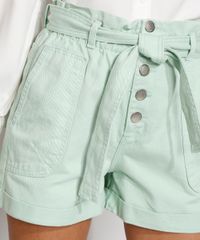 Short-de-Sarja-Feminino-Cintura-Super-Alta-Clochard-com-Faixa-para-Amarrar-Verde-Claro-9983324-Verde_Claro_6