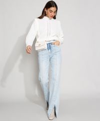 Calca-Jeans-Feminina-Cintura-Super-Alta-Flare-com-Fenda-Frontal-Azul-Claro-9985798-Azul_Claro_3