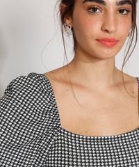 Blusa-Feminina-Manga-Bufante-Estampada-Pied-de-Poule-Decote-Reto-Preta-9982021-Preto_6