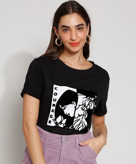 Camiseta-Feminina-Manga-Curta-Princesas-com-Bordado-Decote-Redondo-Preta-9982381-Preto_1 Camiseta-Feminina-Manga-Curta-Princesas-com-Bordado-Decote-Redondo-Preta-9982381-Preto_1
