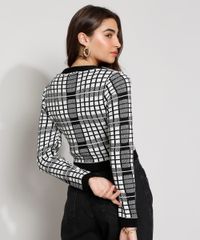 Cardigan-Feminino-de-Trico-Estampado-Xadrez-Cropped-Decote-V-Off-White-9977231-Off_White_2