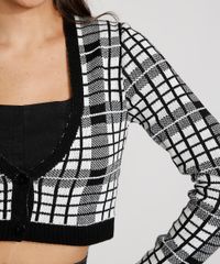 Cardigan-Feminino-de-Trico-Estampado-Xadrez-Cropped-Decote-V-Off-White-9977231-Off_White_5