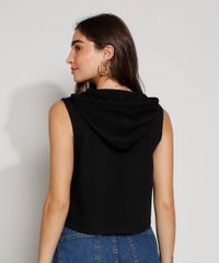 Regata-de-Moletom-Feminina-Basica-Cropped-com-Capuz-Preta-9980050-Preto_2