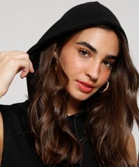 Regata-de-Moletom-Feminina-Basica-Cropped-com-Capuz-Preta-9980050-Preto_5