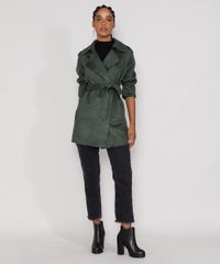 Casaco-Trench-Coat-de-Suede-Feminino-Transpassado-com-Bolsos-e-Faixa-para-Amarrar-Verde-Militar-9825172-Verde_Militar_3