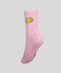 Meia-Feminina-Smiley-Cano-Alto-Rosa-9982461-Rosa_2