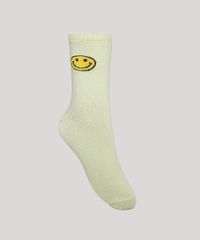 Meia-Feminina-Smiley-Cano-Alto-Verde-9982461-Verde_1