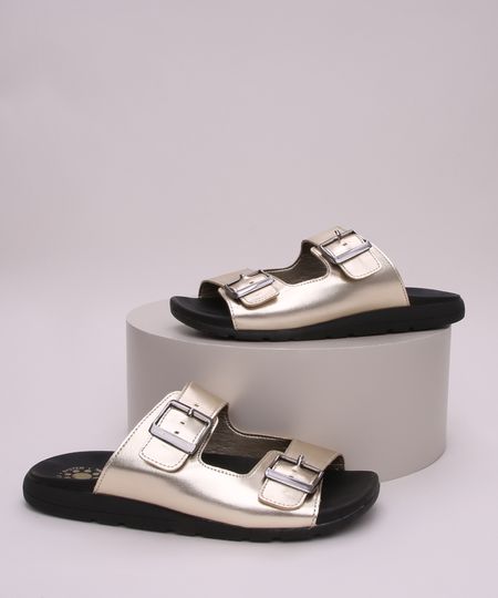 Rasteirinha-Feminina-Malu-Super-Comfort-Metalizada-com-Fivelas-Dourada-9962597-Dourado_1