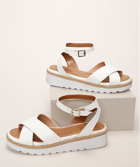 Sandalia-Feminina-Malu-Super-Comfort-Flatform-com-Tiras-Cruzadas-e-Corda-Branca-9962601-Branco_1