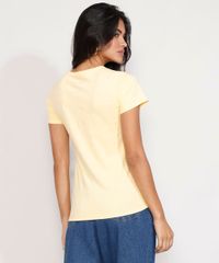 Camiseta-Feminina-Manga-Curta-Simba-O-Rei-Leao--Rock--N--Roar--Flocada-Decote-Redondo-Amarela-9979605-Amarelo_4