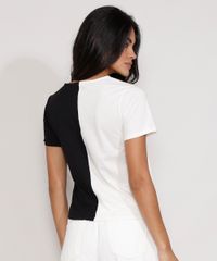 Camiseta-Feminina-Manga-Curta-Bicolor-Decote-Redondo-Preta-9981697-Preto_2