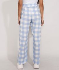 Calca-Feminina-Reta-Cintura-Super-Alta-Estampada-Xadrez-Vichy-Azul-9986309-Azul_2 Calca-Feminina-Reta-Cintura-Super-Alta-Estampada-Xadrez-Vichy-Azul-9986309-Azul_2