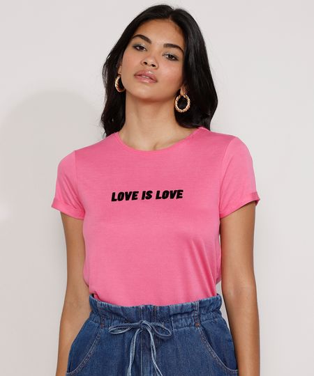 Camiseta-Feminina-Manga-Curta-Pride--Love-is-Love--Flocada-Decote-Redondo-Rosa-9976655-Rosa_1 Camiseta-Feminina-Manga-Curta-Pride--Love-is-Love--Flocada-Decote-Redondo-Rosa-9976655-Rosa_1