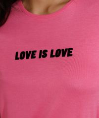 Camiseta-Feminina-Manga-Curta-Pride--Love-is-Love--Flocada-Decote-Redondo-Rosa-9976655-Rosa_5