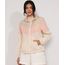 Jaqueta-Corta-Vento-de-Nylon-Feminina-Color-Block-com-Bolsos-e-Capuz-Bege-9971745-Bege_1