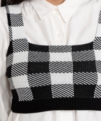 Top-Cropped-Feminino-Estampado-Xadrez-Vichy-Alca-Larga-Decote-Reto-Preto-9985148-Preto_4