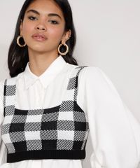 Top-Cropped-Feminino-Estampado-Xadrez-Vichy-Alca-Larga-Decote-Reto-Preto-9985148-Preto_6