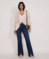 Calca-Jeans-Feminina-Flare-Cintura-Super-Alta-com-Fenda-Azul-Escuro-9985799-Azul_Escuro_3