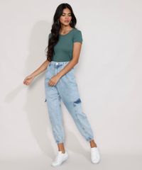 Camiseta-Feminina-Basica-Manga-Curta-Decote-Redondo-Verde-Escuro-9647678-Verde_Escuro_3