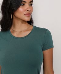Camiseta-Feminina-Basica-Manga-Curta-Decote-Redondo-Verde-Escuro-9647678-Verde_Escuro_5