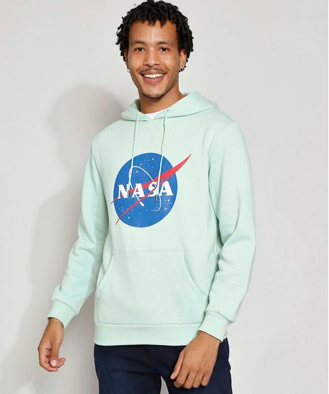 Blusa-de-Moletom-Masculina-NASA-com-Capuz-e-Bolso-Canguru-Verde-Claro-9973180-Verde_Claro_1