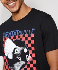 Camiseta-Masculina-Manga-Curta-Ratatouille-Gola-Careca-Preta-9982593-Preto_5