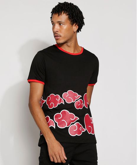 Camiseta-Masculina-Estampada-Manga-Curta-Naruto-Gola-Careca-Preta-9984927-Preto_1