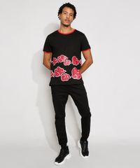 Camiseta-Masculina-Estampada-Manga-Curta-Naruto-Gola-Careca-Preta-9984927-Preto_3