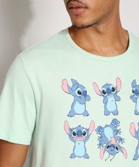 Camiseta-Masculina-Manga-Curta-Stitch-Gola-Careca-Verde-Claro-9977995-Verde_Claro_5
