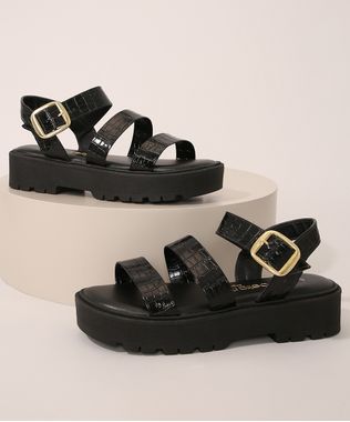 Sandalia-Flatform-Feminina-Beira-Rio-Texturizada-Croco-Preta-9989341-Preto_1
