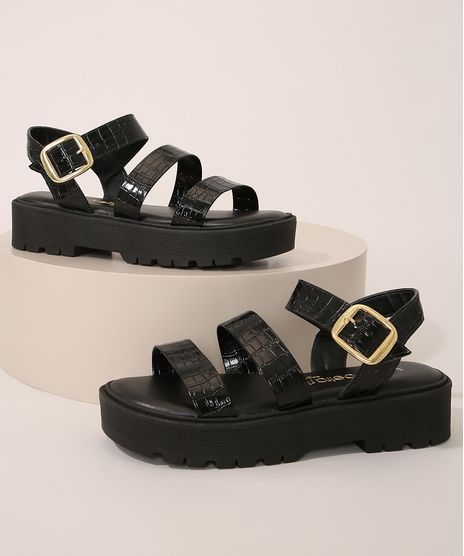 Sandalia-Flatform-Feminina-Beira-Rio-Texturizada-Croco-Preta-9989341-Preto_1