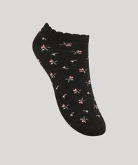 Kit-de-3-Meias-Femininas-Cano-Baixo-Estampadas-Floral-Preto-9976577-Preto_2