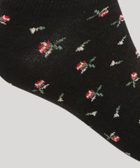 Kit-de-3-Meias-Femininas-Cano-Baixo-Estampadas-Floral-Preto-9976577-Preto_4