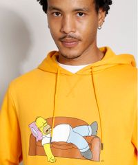 Blusa-de-Moletom-Masculina-Homer-Simpson-com-Bolso-Canguru-Amarela-9973183-Amarelo_2