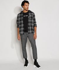 Camisa-de-Flanela-Masculina-Tradicional-Estampada-Xadrez-com-Capuz-Manga-Longa-Cinza-9974021-Cinza_3