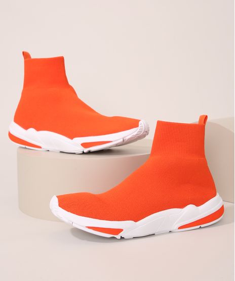 Tenis-Masculino-Esportivo-Ace-Knit-Cano-Alto-Laranja-9986182-Laranja_1