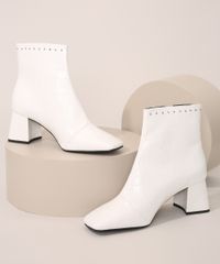 Bota-Feminina-Oneself-Salto-Medio-Texturizada-Croco-com-Taxas-Branca-9985390-Branco_1