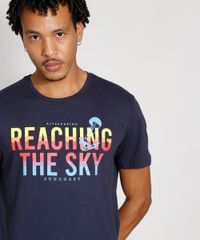 Camiseta-Masculina-Manga-Curta--Reaching-The-Sky--Gola-Careca-Azul-Marinho-9977440-Azul_Marinho_6