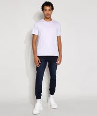 Camiseta-Masculina-Manga-Curta--Just-Be-Nice--com-Bordado-Gola-Careca-Lilas-9984652-Lilas_3