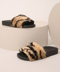 Chinelo-Slide-Infantil-Molekinha-em-Pelucia-Estampado-Animal-Print-Tigre-Preto-9986819-Preto_1