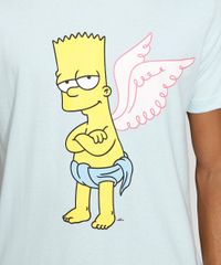 Camiseta-Masculina-Manga-Curta-Bart-Simpson-Cupido-Gola-Careca-Verde-Claro-9982588-Verde_Claro_2